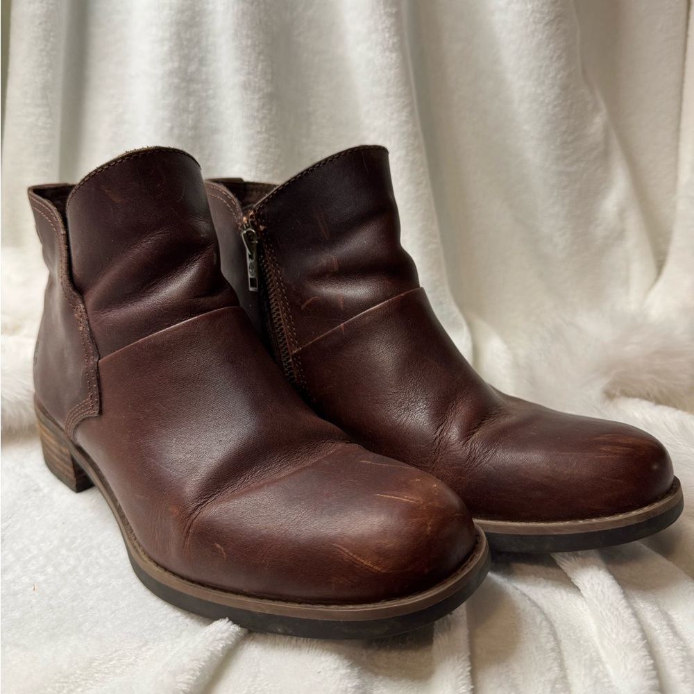 Timberland Brown Leather Ankle Boots